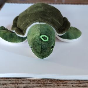 Green Plush Sea Turtle Stuffed Animal - Soft Kids Toy